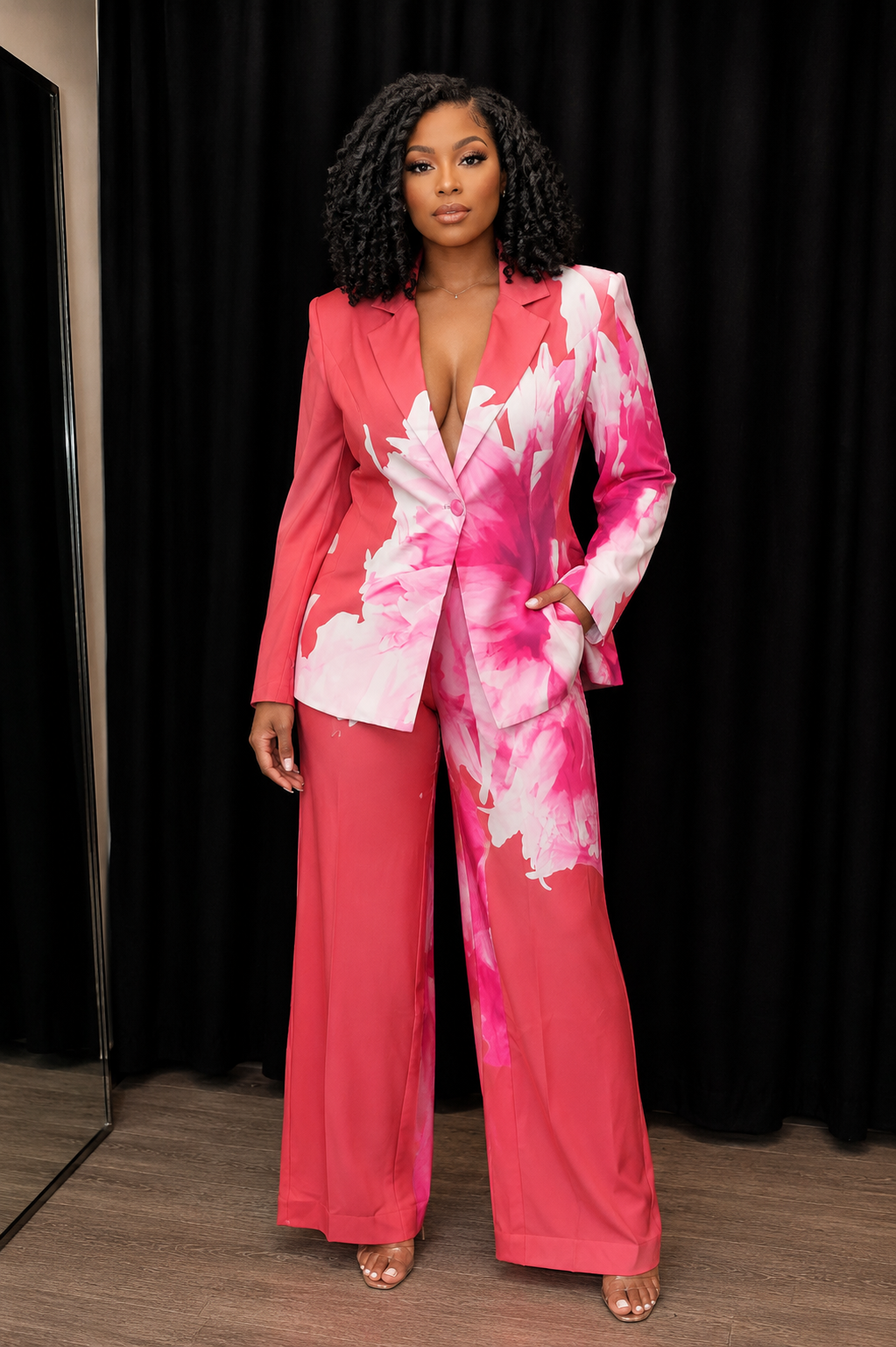The Pink Bloom Pantsuit