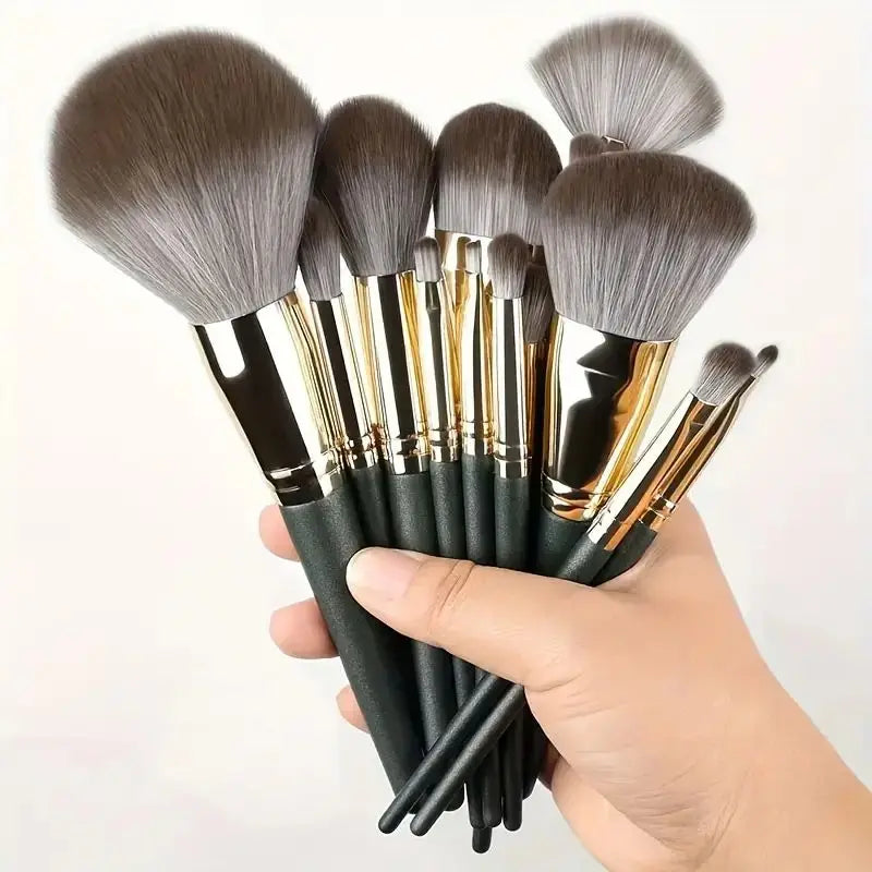 Professional Makeup Brush Set - Soft Fluffy Kabuki & Blending Brushes for Foundation, Powder, Eyeshadow | Beauty Tools Kit